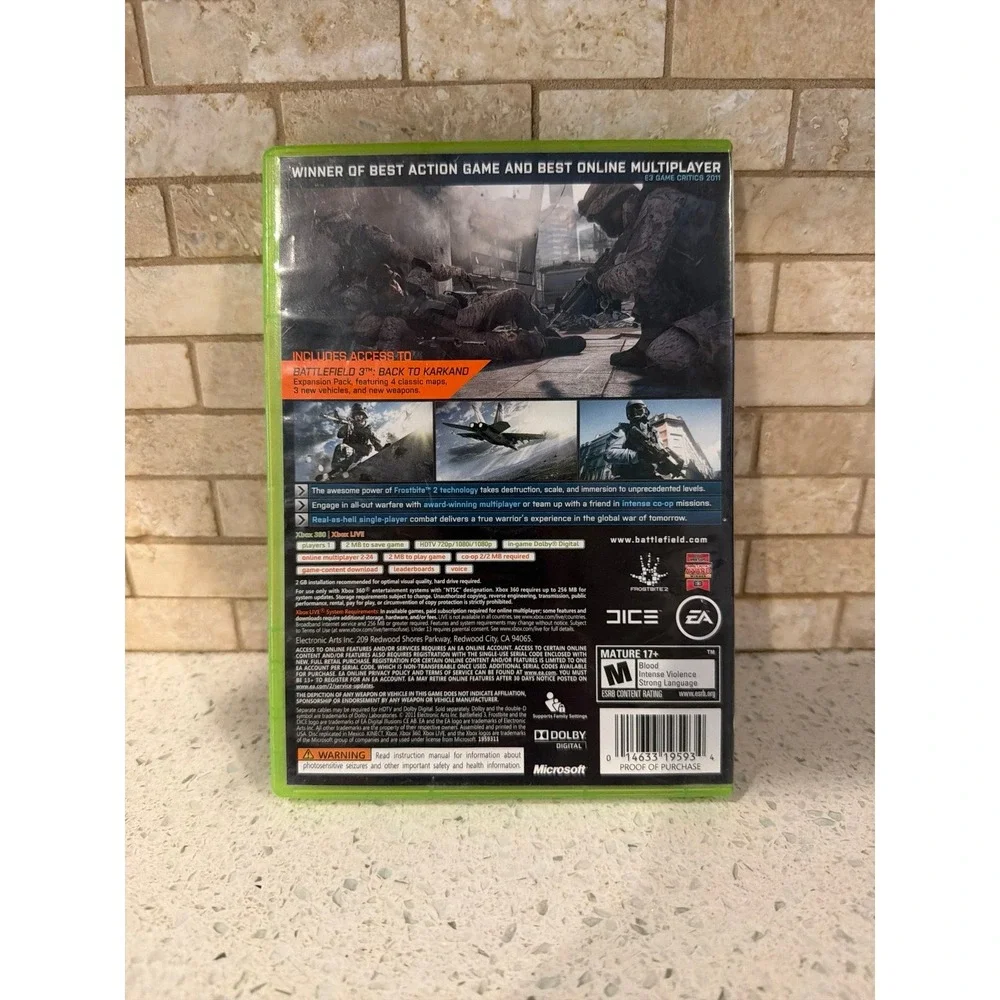 Battlefield 3 Xbox‎ 360 Game